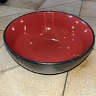 Corningware Ryku 1QT Round Bowl 8 By Ceramic Stoneware Red Black Used. Price: $22.00.