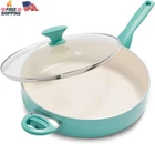 Greenpan Rio Healthy Ceramic Nonstick 5QT Saute Jumbo Cooker With Helper Han New. Price: $64.64.