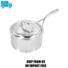 Demeyere ATLANTIS2.25 Qt Sauce Pan With Lid, 18/10 Stainless Steel New. Price: $349.98.