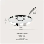 10" Stainless Steel Frying Pan - Oven & Induction Safe New. Price: $193.59.