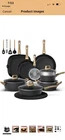 Bazova 23-PIECE Pots And Pans Set Non Stick,titanium Ceramic Cookware New. Price: $90.00.