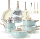 Carote 21-PIECE Nonstick Cookware Set Granite Kitchen Pots And Pans New. Price: $124.99.