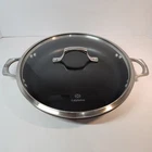 Calphalon Unison Sear 12 Fry Pan Everyday W Lid Hard Anodized Usa Used. Price: $49.99.