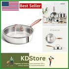 10-INCH Stainless Steel Deep Frying Pan With Lid Ideal Gift For Home Chefs New. Price: $48.99.