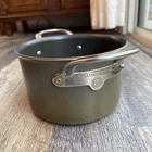 Williams Sonoma Hestan 4 Qt Sauce Pan Hard Anodized Copper Core - Lid Used. Price: $53.20.