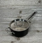 All-clad Hard Anodized Aluminum Nonstick Qt. Saucepan & Stainless Lid B213 Used. Price: $40.00.