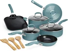 Ceramic Nonstick Pots And Pans Set, Premium Coating Made Without Pfoa, New. Price: $146.99.