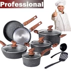 12PIECE Pots And Pans Set Nonstick Induction Cookware Granite Coated New. Price: $104.49.
