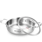 Tri-ply Stainless Steel 10 Inch Frying Pan 3QT Saute With Lid Kitchen Ski... New. Price: $47.87.