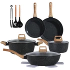 Ceramic Cookware Sets 15PCS Pots And Pans Non Stick (BLACK15) New. Price: $80.43.