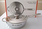 Creuset Tri-ply Stainless Steel 3.5 Quart Saucier Pan With Lid * New. Price: $259.95.
