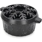 Willow Weave Cast Iron Wood Stove Steamer 2.5 Quart With Large Opening Grey New. Price: $65.75.