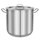 Nutrichef 30QT Stockpot Stainless Steel W18.35"XH14.15" Induction Compatible New. Price: $117.99.