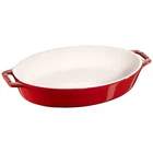 Dish Color: Cherry, Size: 13.9" 11" Oval, 2.4-QT, Black New. Price: $82.25.