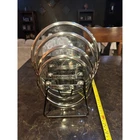 Cuisinart Tempered Glass Lids Set Of 4 Replacement Covers Stainless Steel Rims Used. Price: $68.00.