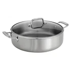 Tramontina Tri-ply Clad 6 Qt Covered Stainless Steel Braiser Pan New. Price: $59.96.