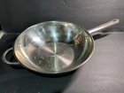Wolfgang Puck Cafe Co 18/10 Stainless Steel 13 Stir Fry Pan Wok Skillet H15 Used. Price: $26.00.