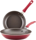 Rachael Ray Pan Cook Create Nonstick Frying Skillet Set, 9.5"&11.75"-RED New. Price: $106.43.