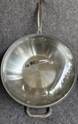 Cuisinart Model #726-38H 14 Gourmet Stainless Flat Bottom Stir Fry Wok W/lid Used. Price: $49.99.