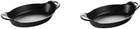 Lodge Cast Iron 16 Ounce Oval Mini Server, Set Of 2 New. Price: $60.00.
