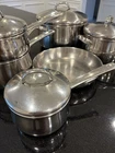 Tools Of The Trade Grand Prix Stainless Steel Pots Pans - 10 Piece Set Used. Price: $65.00.