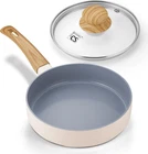 Koch Systeme Cs 6 Inch Frying Pan With Lid, Small Nonstick Ceramic New. Price: $39.99.