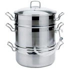 Norpro Stainless Steel Steamer/juicer, 11QTS/10.4L, 4QTS/3.8L, 8.5QTS/8L New. Price: $254.59.