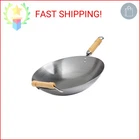 Joyce Chen Classic Series 14-INCH Round Bottom Carbon Steel Wok With Birch Handl New. Price: $58.51.