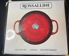 New Rossallini Signature Enameled Cast Iron Dutch Oven, Ocean Blue. Price: $89.99.