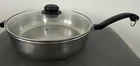 Farberware 11 Skillet (4 1/2 Qt) 18/10 Stainless Steel/impact Bonded With Lid Used. Price: $24.99.
