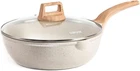 12INCH Nonstick Deep Frying Pan With Lid, 5.5 Qt Jumbo Cooker Saute Pou New. Price: $41.95.