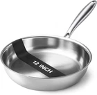 Tri-ply Stainless Steel 12 Inch Frying Pan, Fast And Even Heat New. Price: $28.99.