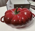Staub Ceramics 16 Oz Sz 7.5 Petite Red Tomato Cocotte Brand New Original Box. Price: $59.00.