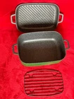 Curtis Stone Dura-pan Nonstick Double Roaster 8.5QT W/ 3.5QT Grill Lid 2 In 1 Used. Price: $64.85.