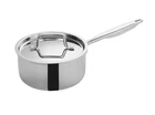 Winware By Winco TGAP-3 Tri-ply Sauce Pan W/cover, 7"DIA X 5-1/8"H 2.5 Quart New. Price: $43.05.