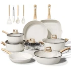 Pcs Pots And Pans Set Non 24-PC Cream White, New. Price: $288.92.