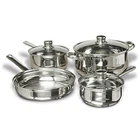 Concord 7-PIECE Stainless Steel Cookware Set, Includes Pots And Pans New. Price: $59.98.