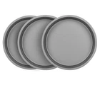 Ovenstuff HG368-AZ Nonstick Bakeware 9" Round Cake Pan, Set Of 3, Grey New. Price: $27.25.