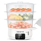 Electric Food Steamer, 13.7QT Vegetable With Tiers Bpa-free Baskets... New. Price: $93.32.