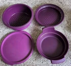 Tupperware Smart Steamer 4-PIECE Purple Microwave Cooker #'s 6504,6509,6988,7512 Used. Price: $40.00.