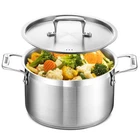 Stainless Steel Stockpot With Lid 5 Quart, Durable Quarts,. Price: $74.99.