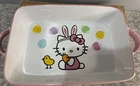 Hello Kitty By Sanrio Easter Bunny Rectangular Ceramic Baker Multicolor 2.25 Qt New. Price: $24.99.