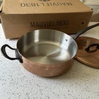 New Mauviel 1830 M250C 2.5MM 28CM 11 Copper Saut Pan Lid Stainless Steel Lined. Price: $799.99.