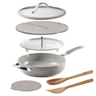 Tramontina 5-QUART All-in-one Plus Ceramic Non-stick Pan 7-PIECE Set New. Price: $59.99.