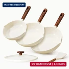 Carote Nonstick Frying Pans Skillets, Ceramic Coating Non-stick Set, New. Price: $84.36.