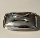 Godinger Silver Plate Covered Dish YC847 Rectangular Serving Lid Vintage. Price: $24.95.