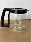 Cuisinart 12 Cup Coffee Maker Replacement Carafe & Lid Glass Pot Black Used. Price: $12.99.