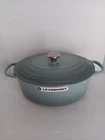 Creuset Signature Enameled Cast Iron Oval Dutch Oven 8 Qt Sea Salt 72255 * New. Price: $299.99.