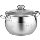 Daniks Classic 4 Quart Stainless Steel Stock Pot With Glass Lid, Tri-ply Bott... New. Price: $42.05.