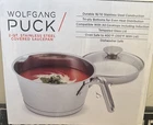 Wolfgang Puck 2 Qt Stainless Steel Saucepan With Glass Lid Oven/dishwasher Safe New. Price: $24.99.